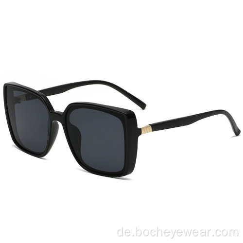 Neue Retro-Sonnenbrille mit großem Rahmen für Männer und Frauen mit rundem Gesicht Sonnenbrille elegante Street-Shooting-Brille s21155